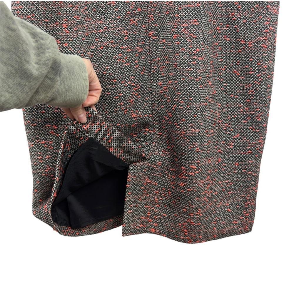 J. Crew Tweed Midi Dress in Gray with Pink Speckle - Picture 10 of 16
